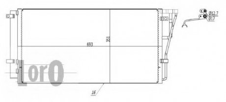 CONDENSER, AIR CONDITIONING LORO DEPO 024-016-0012