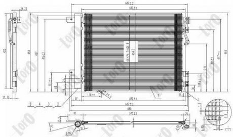 CONDENSER, AIR CONDITIONING LORO DEPO 024-016-0015
