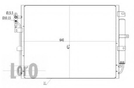 CONDENSER, AIR CONDITIONING LORO DEPO 027-016-0003