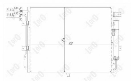 CONDENSER, AIR CONDITIONING LORO DEPO 027-016-0008
