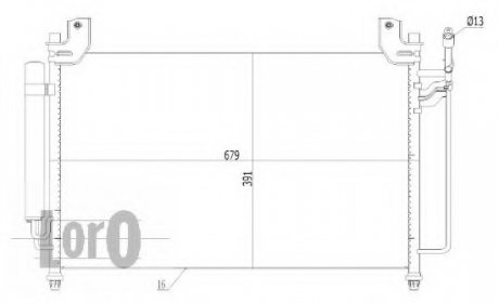 CONDENSER, AIR CONDITIONING LORO DEPO 030-016-0020