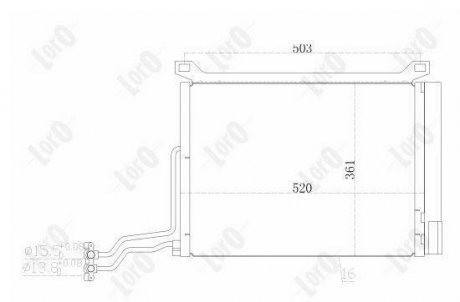 CONDENSER, AIR CONDITIONING LORO DEPO 032-016-0003