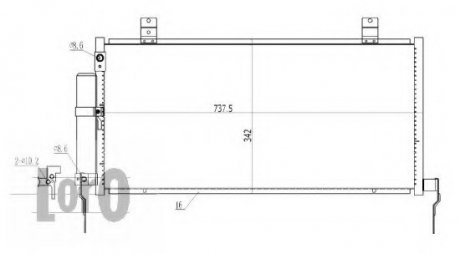 CONDENSER, AIR CONDITIONING LORO DEPO 033-016-0001