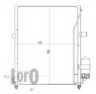 CONDENSER, AIR CONDITIONING LORO DEPO 033-016-0007