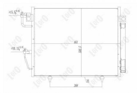 CONDENSER, AIR CONDITIONING LORO DEPO 033-016-0017