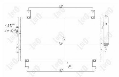 CONDENSER, AIR CONDITIONING LORO DEPO 033-016-0018