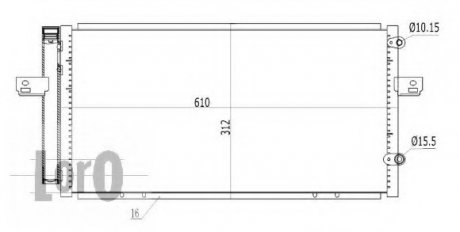 CONDENSER, AIR CONDITIONING LORO DEPO 043-016-0003