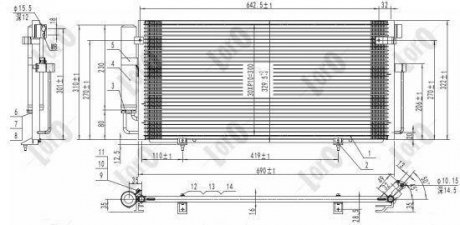 CONDENSER, AIR CONDITIONING LORO DEPO 049-016-0014