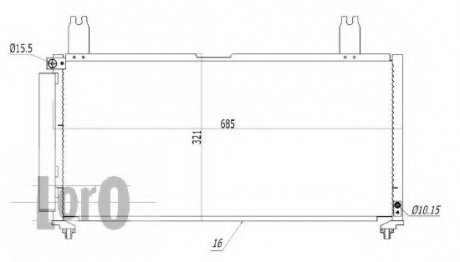 CONDENSER, AIR CONDITIONING LORO DEPO 050-016-0007