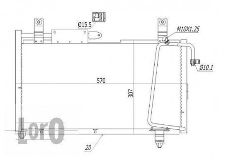 CONDENSER, AIR CONDITIONING LORO DEPO 050-016-0006