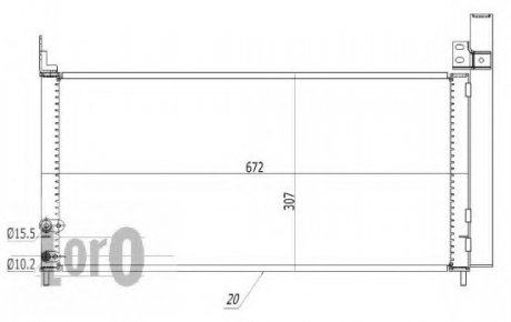 CONDENSER, AIR CONDITIONING LORO DEPO 051-016-0017