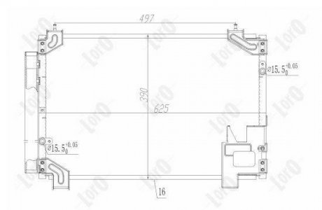 CONDENSER, AIR CONDITIONING DEPO 051-016-0038 (фото 1)