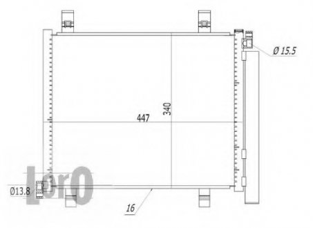 CONDENSER, AIR CONDITIONING LORO DEPO 053-016-0009