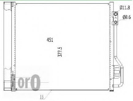 CONDENSER, AIR CONDITIONING LORO DEPO 054-016-0004