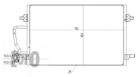 Конденсатор, кондиционер LORO DEPO 003-016-0018