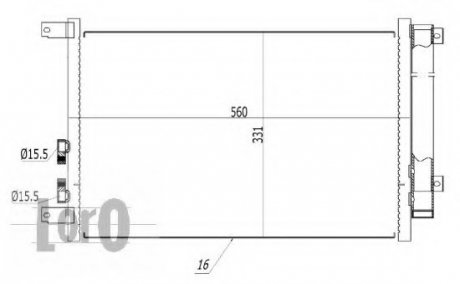 Конденсатор, кондиционер LORO DEPO 002-016-0005