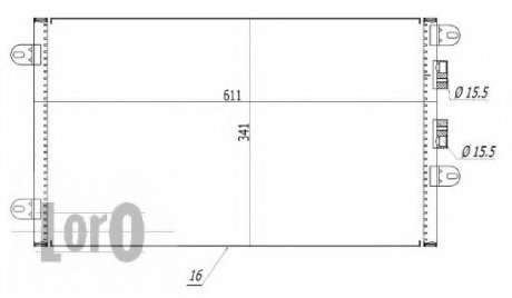 Конденсатор, кондиционер LORO DEPO 002-016-0004