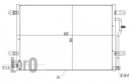 Конденсатор, кондиционер LORO DEPO 003-016-0008