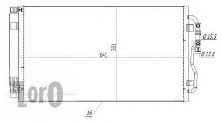 Конденсатор, кондиционер LORO DEPO 004-016-0024