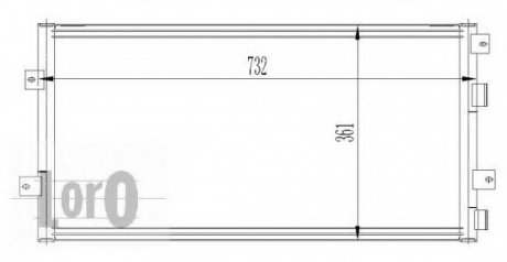 Конденсатор, кондиционер LORO DEPO 008-016-0013