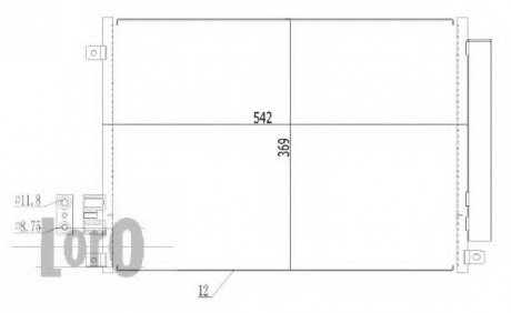 Конденсатор, кондиционер LORO DEPO 016-016-0026