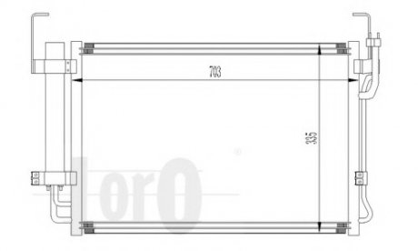 Конденсатор, кондиционер LORO DEPO 019-016-0005