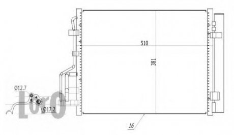 Конденсатор, кондиціонер LORO DEPO 019-016-0024