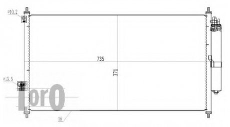 Конденсатор, кондиционер LORO DEPO 035-016-0028
