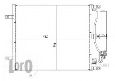 Конденсатор, кондиционер LORO DEPO 035-016-0030