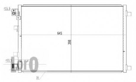 Конденсатор, кондиціонер LORO DEPO 035-016-0031