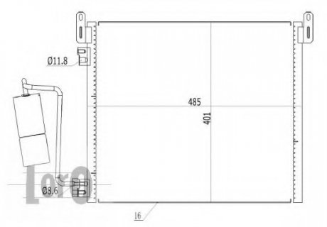 КОНДЕНСАТОР, КОНДИЦІОНЕР LORO DEPO 037-016-0002