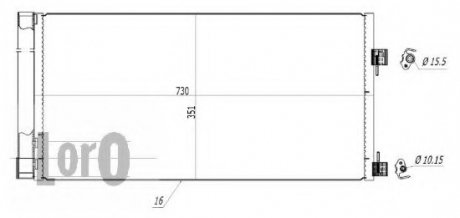 Конденсатор, кондиционер LORO DEPO 042-016-0038