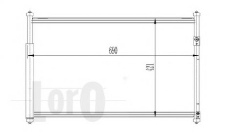 Конденсатор, кондиционер DEPO 050-016-0003 (фото 1)