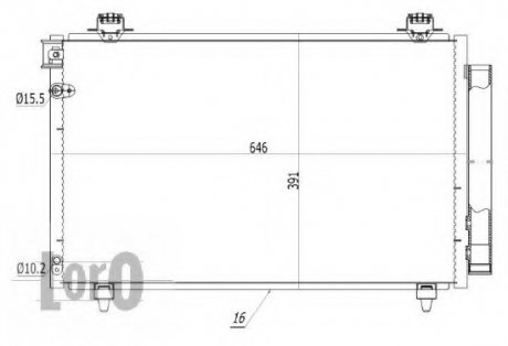 Конденсатор, кондиционер LORO DEPO 051-016-0009