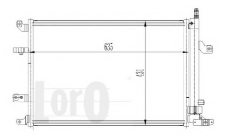 Конденсатор, кондиционер LORO DEPO 052-016-0007