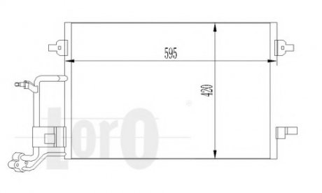 Конденсатор, кондиционер LORO DEPO 053-016-0014