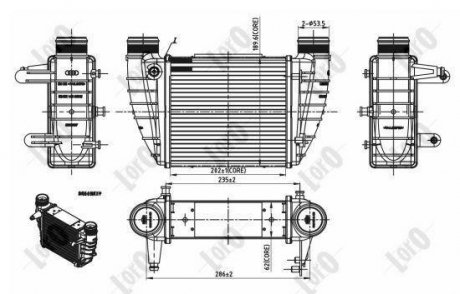 INTERCOOLER, CHARGER LORO DEPO 003-018-0014