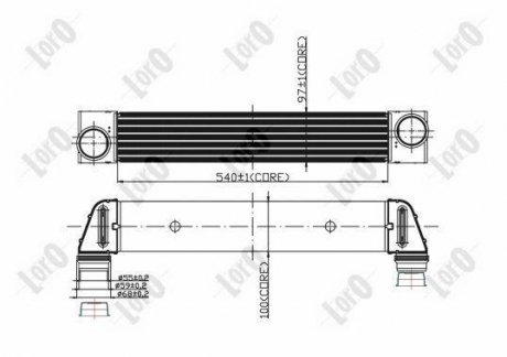 INTERCOOLER, CHARGER LORO DEPO 004-018-0008