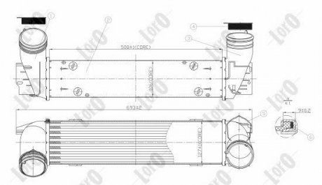 INTERCOOLER, CHARGER LORO DEPO 004-018-0010