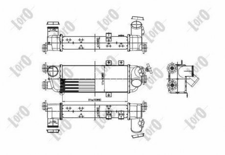 INTERCOOLER, CHARGER DEPO 019-018-0001 (фото 1)