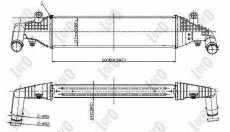 INTERCOOLER, CHARGER LORO DEPO 030-018-0002