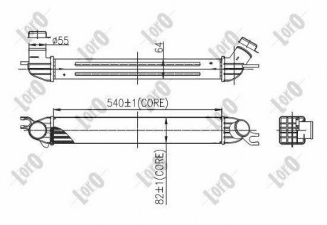 INTERCOOLER, CHARGER LORO DEPO 032-018-0001