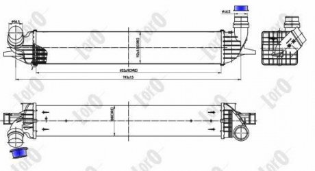 INTERCOOLER, CHARGER LORO DEPO 042-018-0005