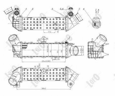 INTERCOOLER, CHARGER LORO DEPO 046-018-0003