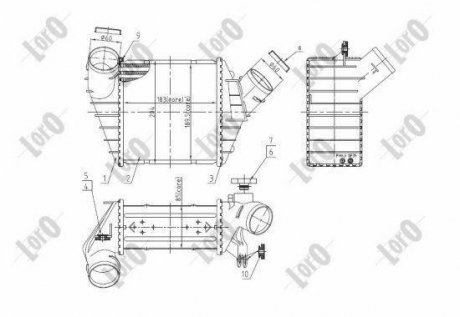 INTERCOOLER, CHARGER LORO DEPO 053-018-0012