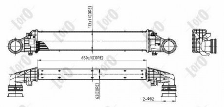 INTERCOOLER, CHARGER LORO DEPO 054-018-0014