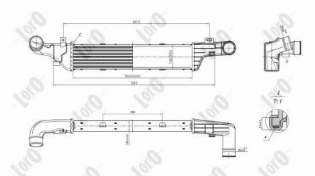 INTERCOOLER, CHARGER LORO DEPO 054-018-0013