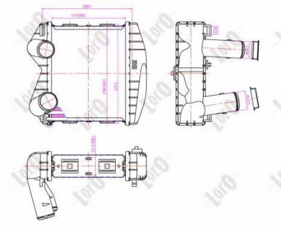 INTERCOOLER, CHARGER LORO DEPO 054-018-0012