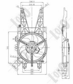 FAN, RADIATOR LORO DEPO 016-014-0004-R