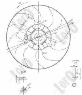 FAN, RADIATOR LORO DEPO 009-014-0003